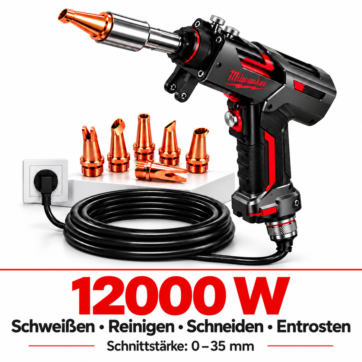 Milwaukee Schweißgerät für Metallbau – Tragbares 4-in-1 Schweißgerät
