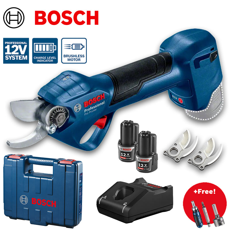 Bosch PRO PRUNER Akku Astschere – Elektrische Gartenschere zum Schneiden von Ästen