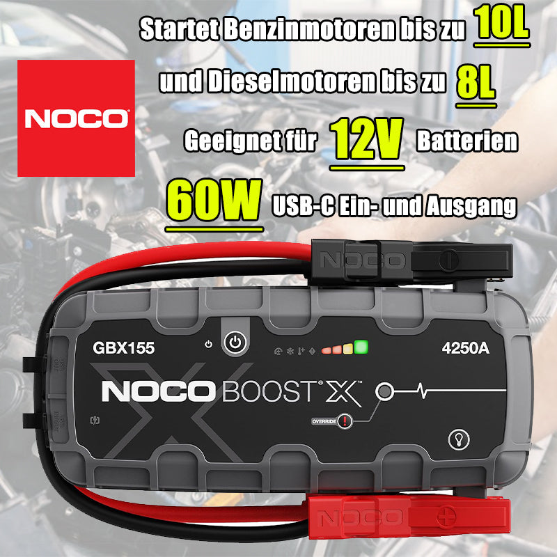 NOCO Boost X GBX155 Starthilfe Powerbank – 4250 A, 12 V Lithium-Starthilfegerät