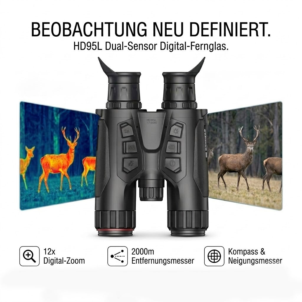 HIKMICRO HABROK 4K HQ35L Multispektral-Wärmebildfernglas 5.5-22×60
