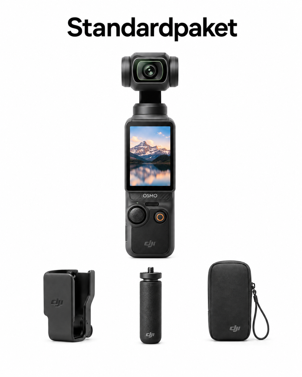 DJI Osmo Pocket 3 4K Vlog Kamera – Kompakte Handkamera mit 3-Achsen-Gimbal, Videokamera für YouTube, Reisen und Content Creator