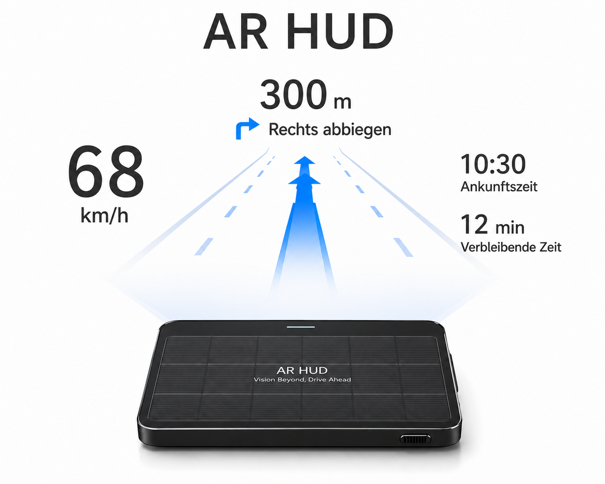 AR HUD – Navigation und Geschwindigkeit direkt im Blick